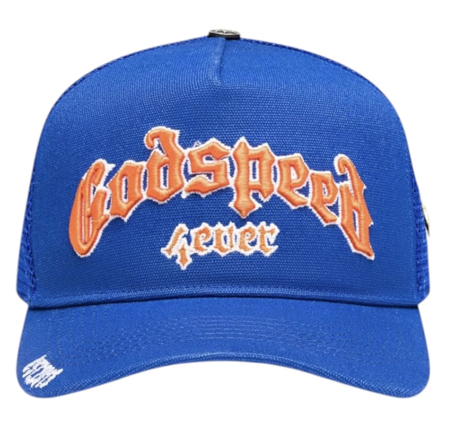 Godspeed GS Forever Trucker Hat Blue/Orange