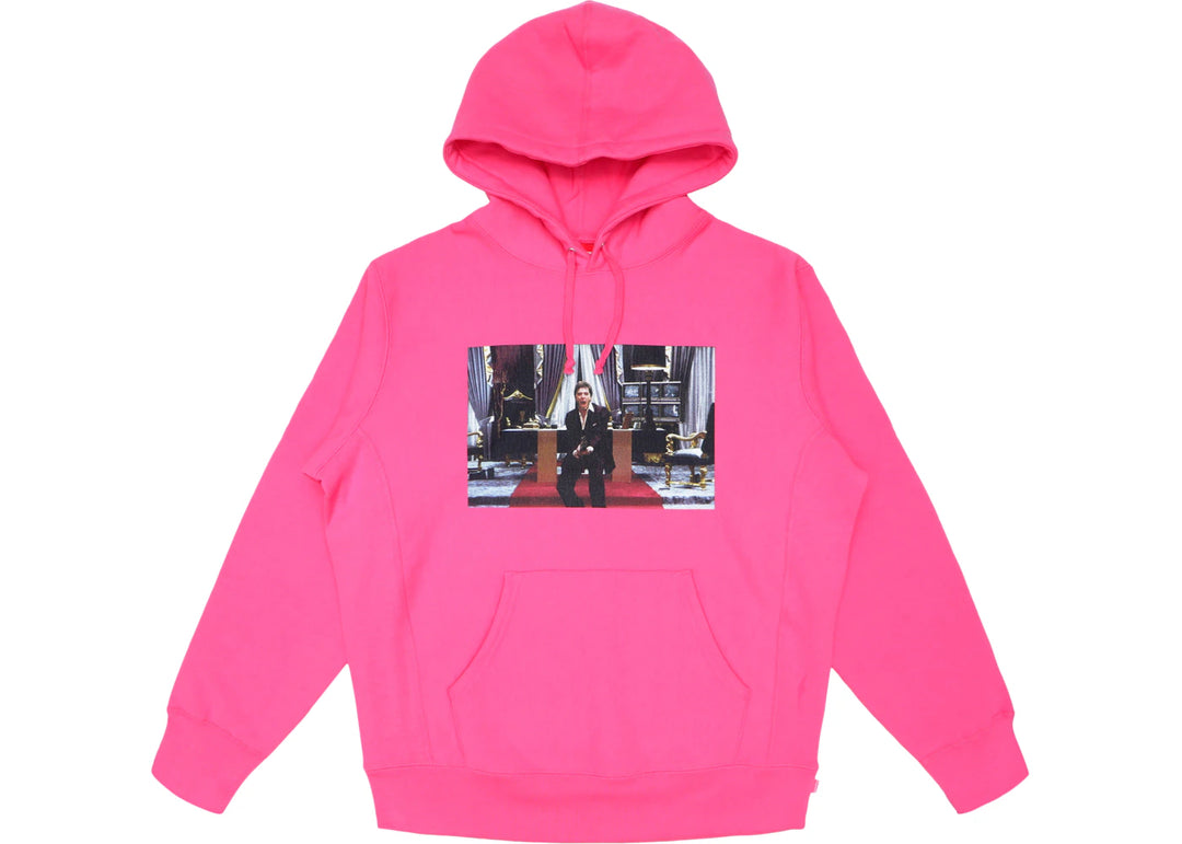 Supreme Scarface Friend Hooded Sweatshirt Magenta