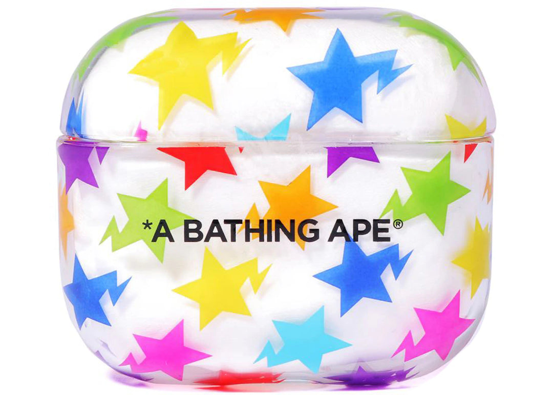 BAPE Sta Pattern Airpods Clear Case Multi