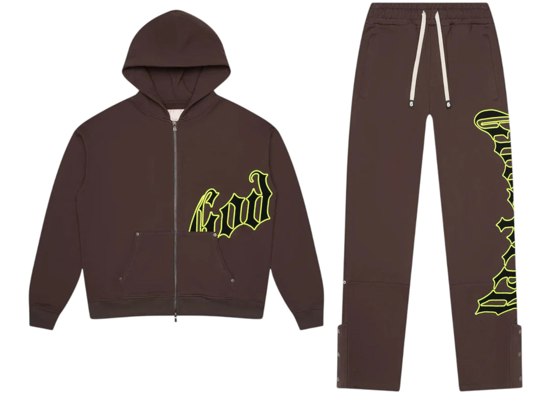 Godspeed OG Logo Sweatsuit Grey/Lime