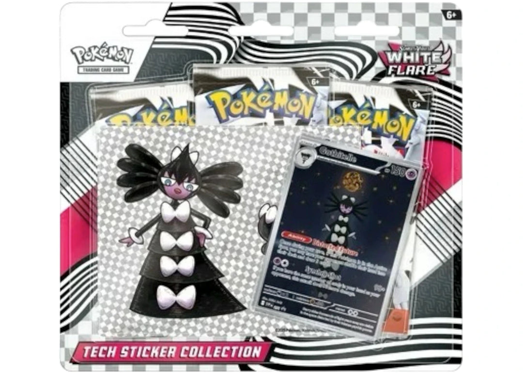 2025 Pokémon Scarlet & Violet White Flare Tech Sticker Collection Blister Pack