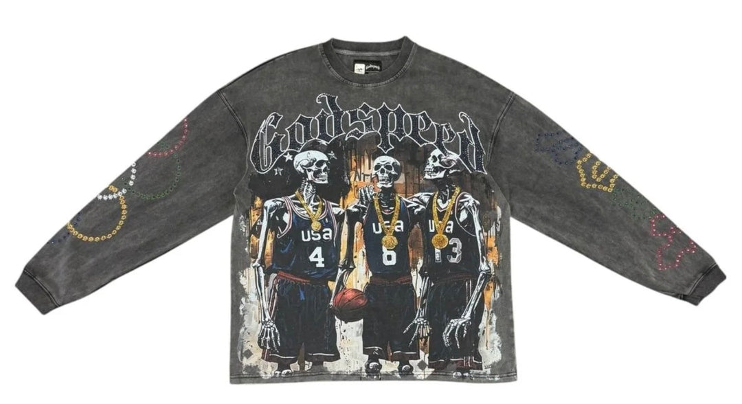 Godspeed DreamTeam 24 Long-Sleeve VVS T-Shirt 'Black Wash'