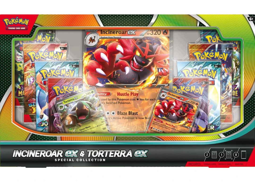 Pokémon Incineroar &amp; Torterra ex Special Collection Box