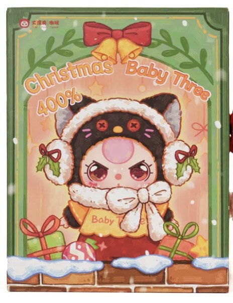 Baby Three Christmas 400% Plush Blind Box Single