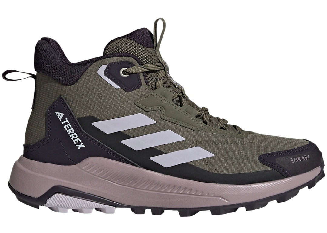 adidas Terrex Anylander Rain.RDY Olive Strata Silver Dawn Amber Tint (Women's)