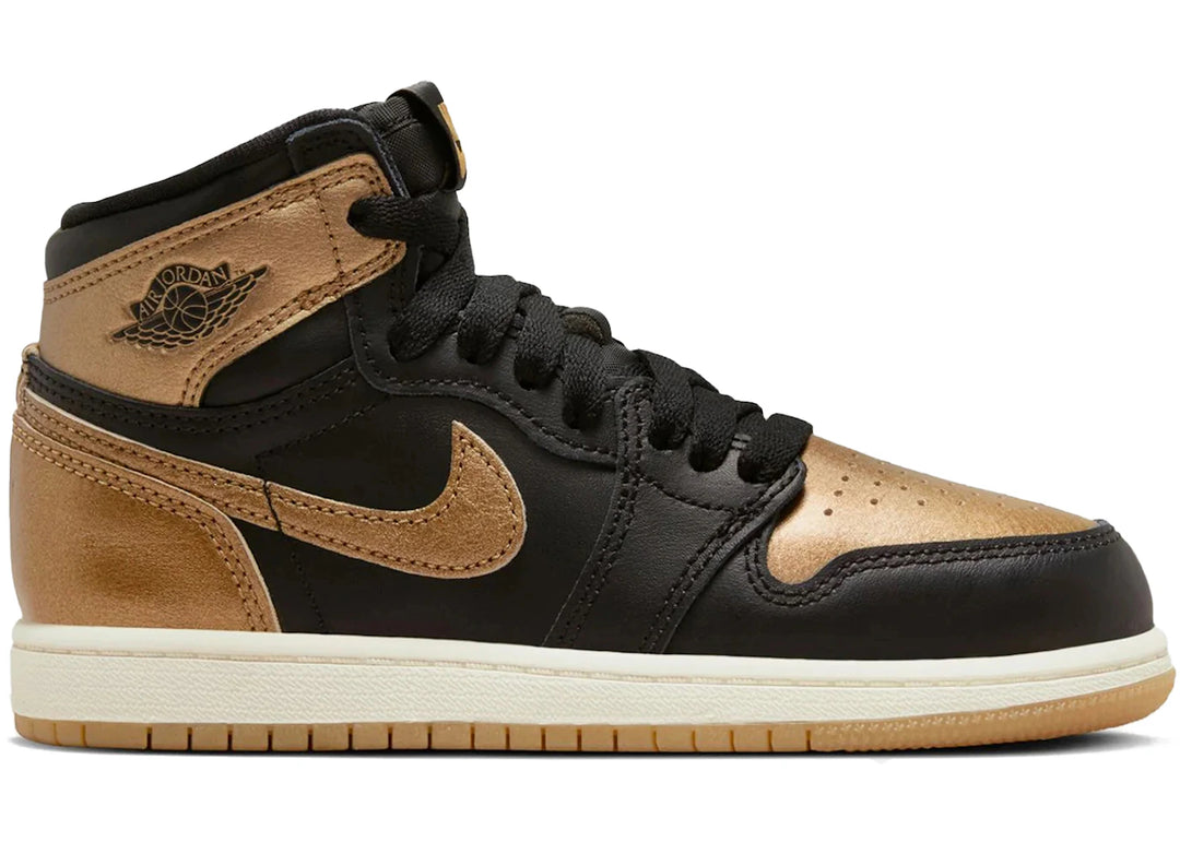 Jordan 1 Retro High OG Black Metallic Gold (PS)