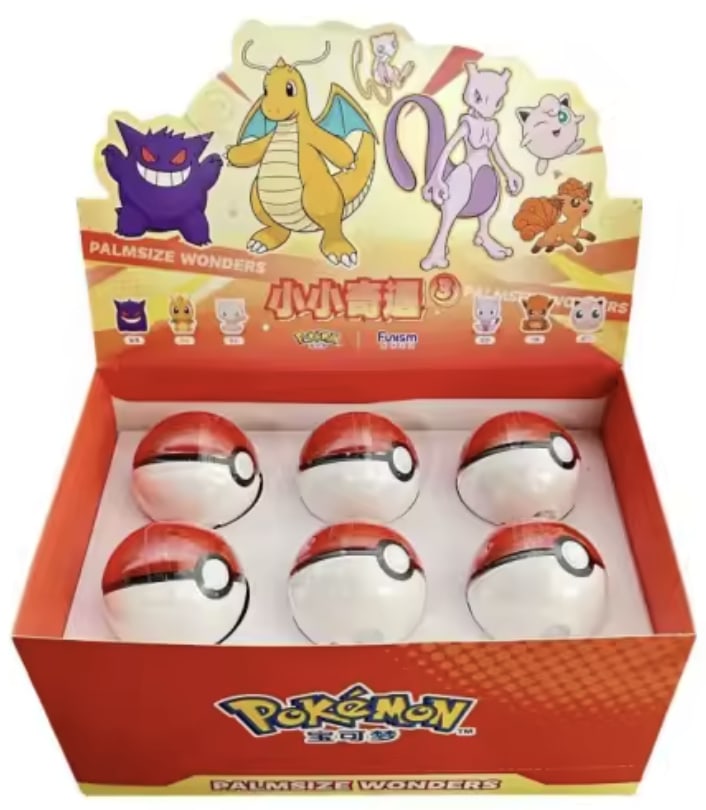 Funism Pokemon v3 Palmsize Wonders Blind Box Pokeball (set of 12)