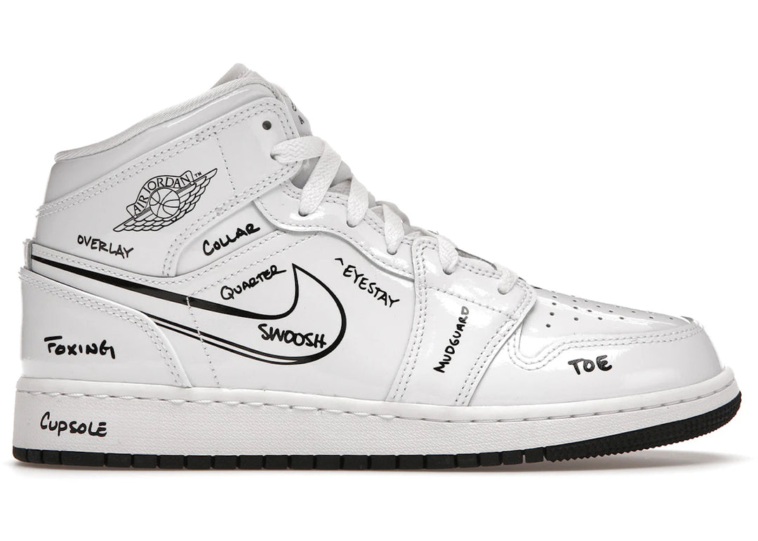 Jordan 1 Mid Schematic (GS)