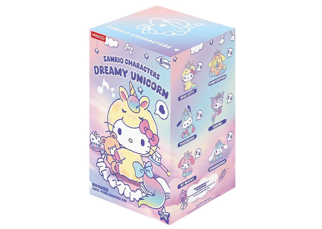 Miniso Sanrio Characters Dreamy Unicorn Series Vinyl Plush Single Blind Box