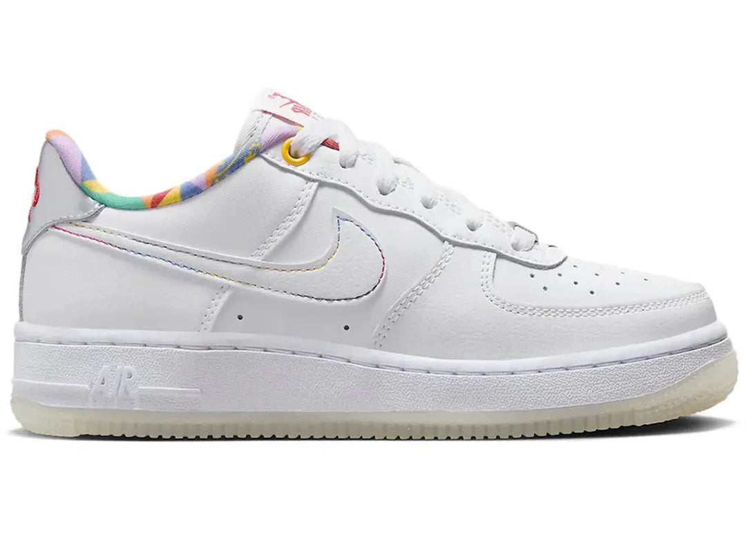 Nike Air Force 1 Low LV8 White Playful Print (GS)