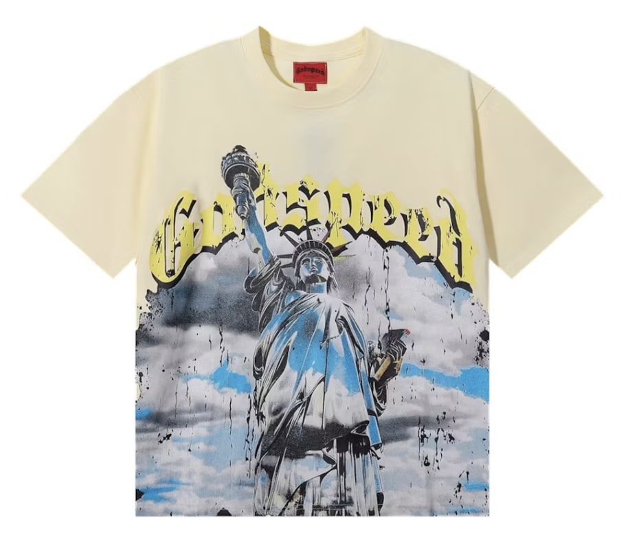 Godspeed Chrome Liberty T-shirt Bone