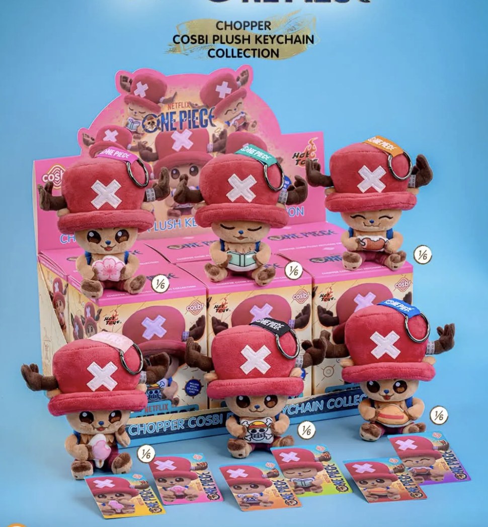 Hot Toys Netflix One Piece Chopper Cosbi Plush Keychain Collection (Set Of 6)