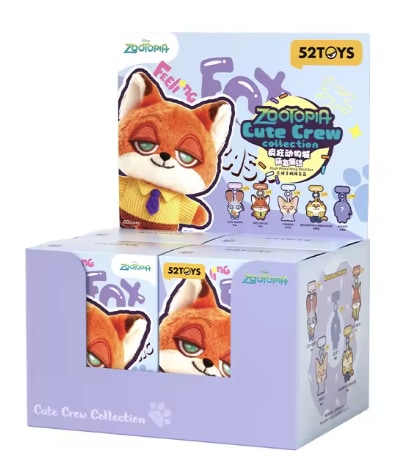 52TOYS Zootopia Allies Assemble Series Plush Mobile Phone Charm (Set of 4)