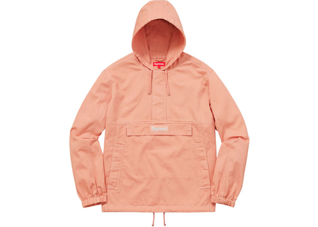 Supreme Contrast Stitch Twill Pullover Peach