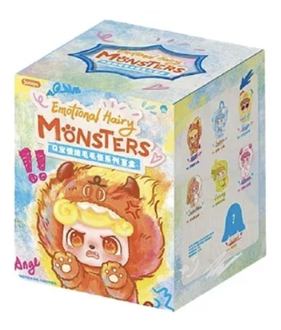Q. Kid Emotional Hairy Monsters Series Single  Blind Box