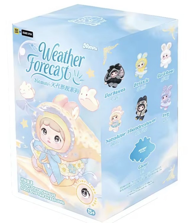 Top Toy × Sure Fun Nommi Weather Forecase Series Plush Keychain Single Blind Box