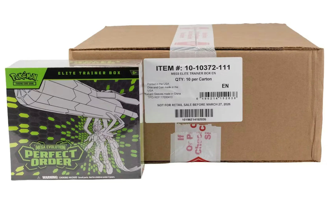 2026 Pokémon Mega Evolution Perfect Order Elite Trainer Box Sealed (Set of 10)
