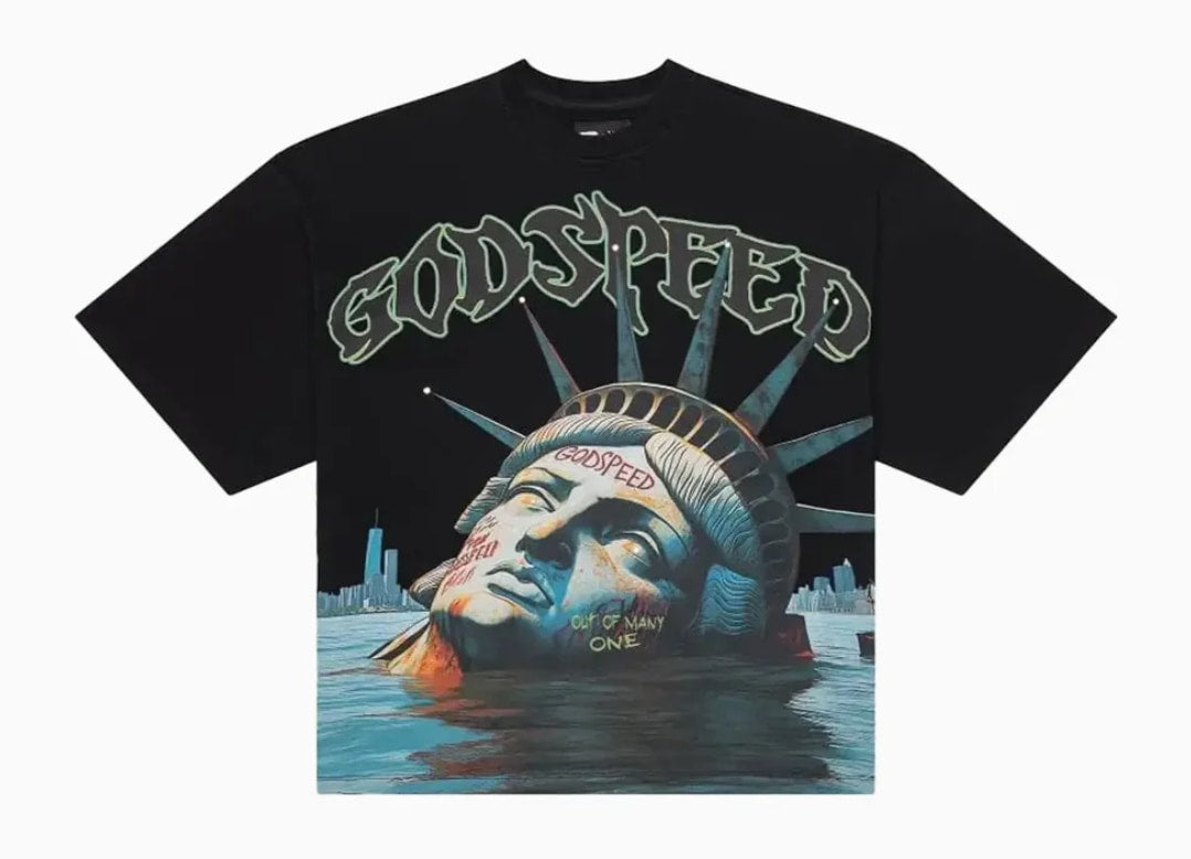 Godspeed Sunken Liberty Black T-Shirt