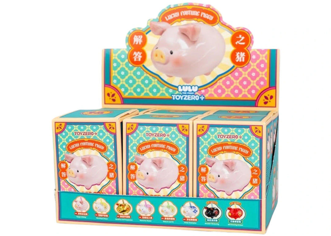 TOYZEROPLUS Lulu The Piggy Lucky Fortune Piggy Series Figure Sealed Case (6 Blind Box)