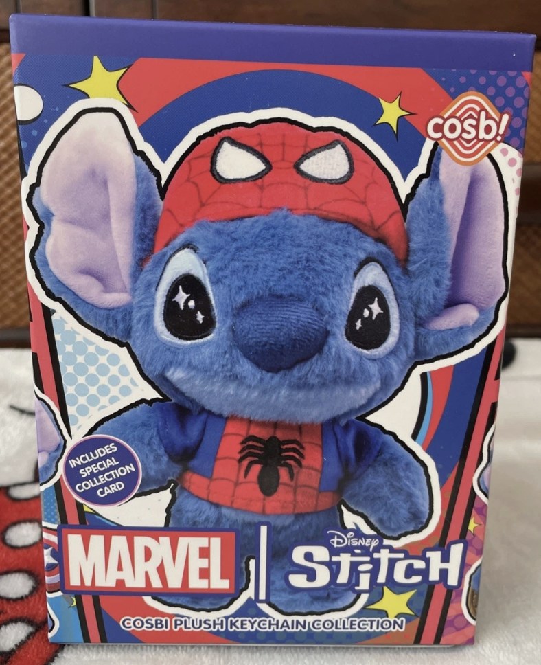 Cosbi Stitch x Marvel Plush Keychain Collection Blind Box - Single