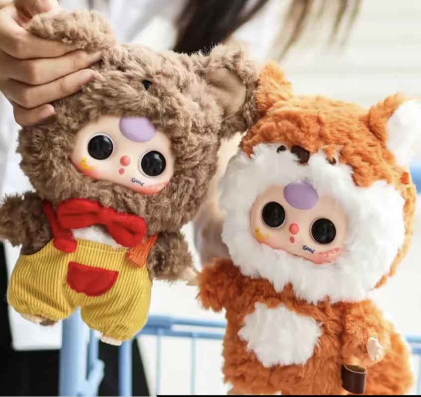 Baby Three Big Cute Plush Pendant Blind Box Sealed (Full Set Of 6)