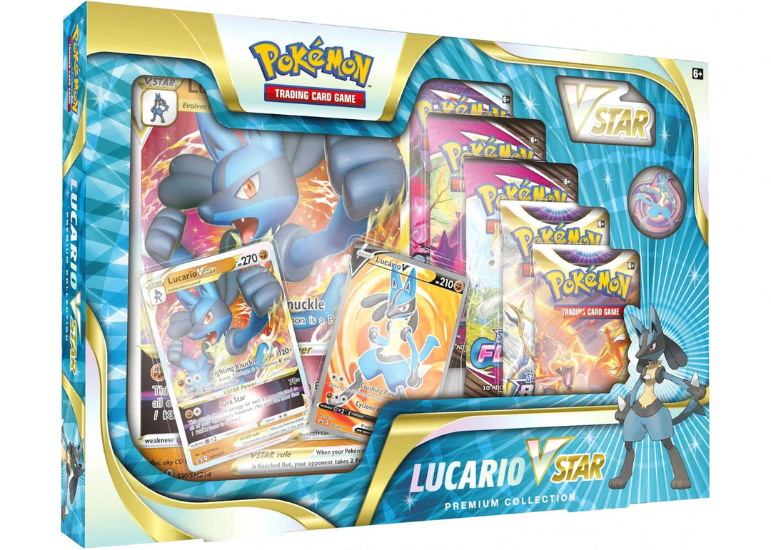 Pokémon TCG Sword &amp; Shield Lucario VSTAR Premium Collection Box