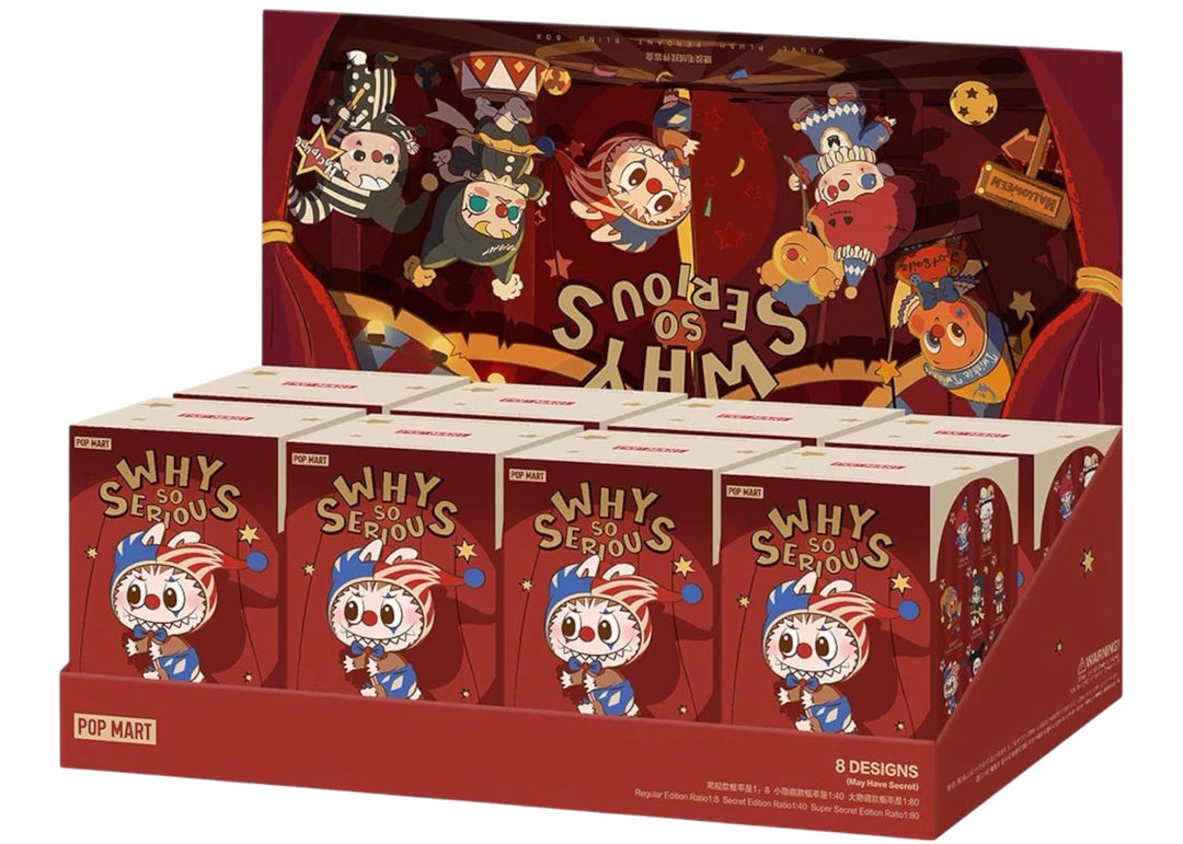 Pop Mart WHY SO SERIOUS Series Vinyl Plush Pendant Sealed Case (8 Blind Boxes)