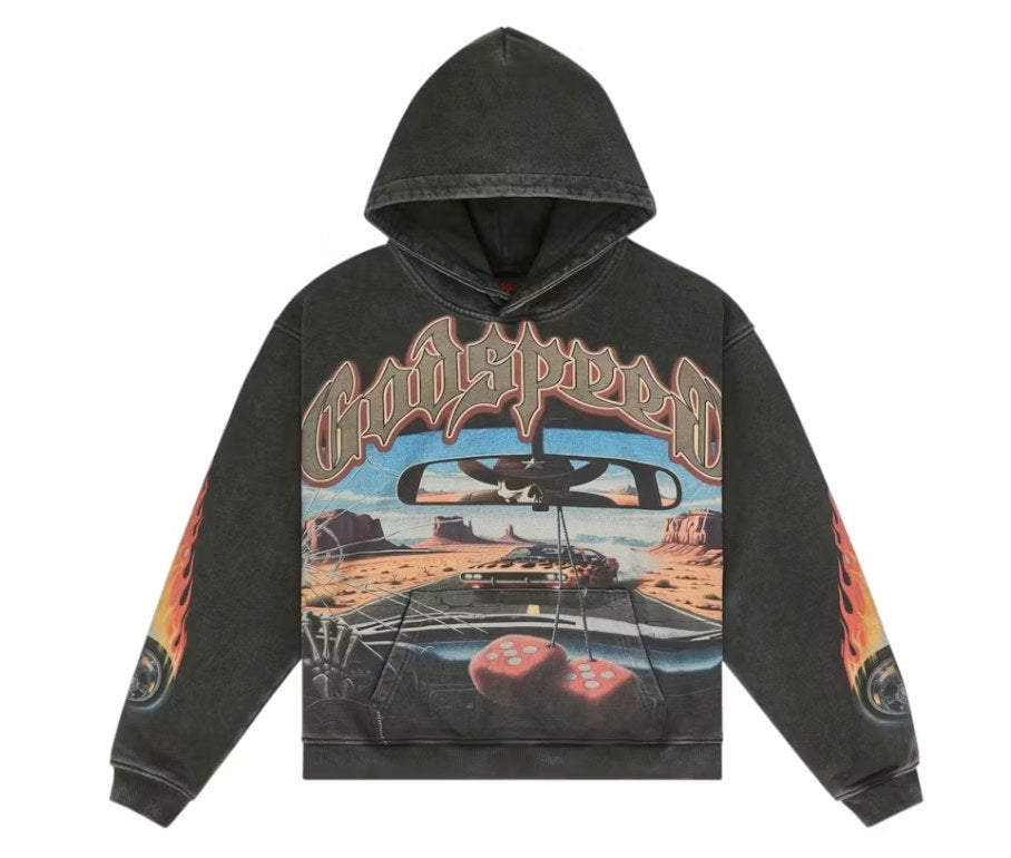 Godspeed On The Run II Hoodie - Black Wash