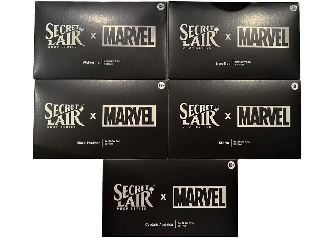Magic: The Gathering Secret Lair Series Marvel Superdrop Astonishing Rainbow Foil Bundle