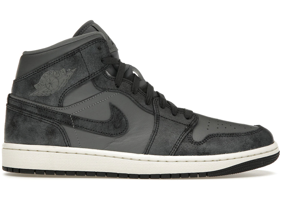 Jordan 1 Mid Distressed Smoke Grey (Women&
