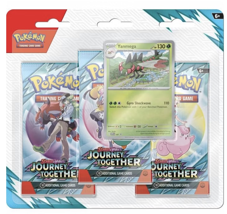Scarlet &amp; Violet—Journey Together Three-Booster Blister (Yanmega)