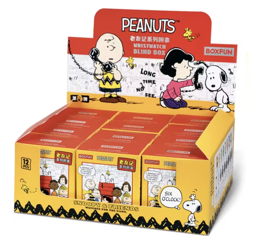 BOXFUN x Peanuts Snoopy & Friends Collectible Wristwatch Series [Case of 12]