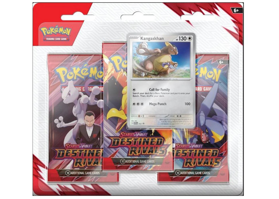 2025 Pokémon Scarlet &amp; Violet Destined Rivals 3 Pack Blister Pack