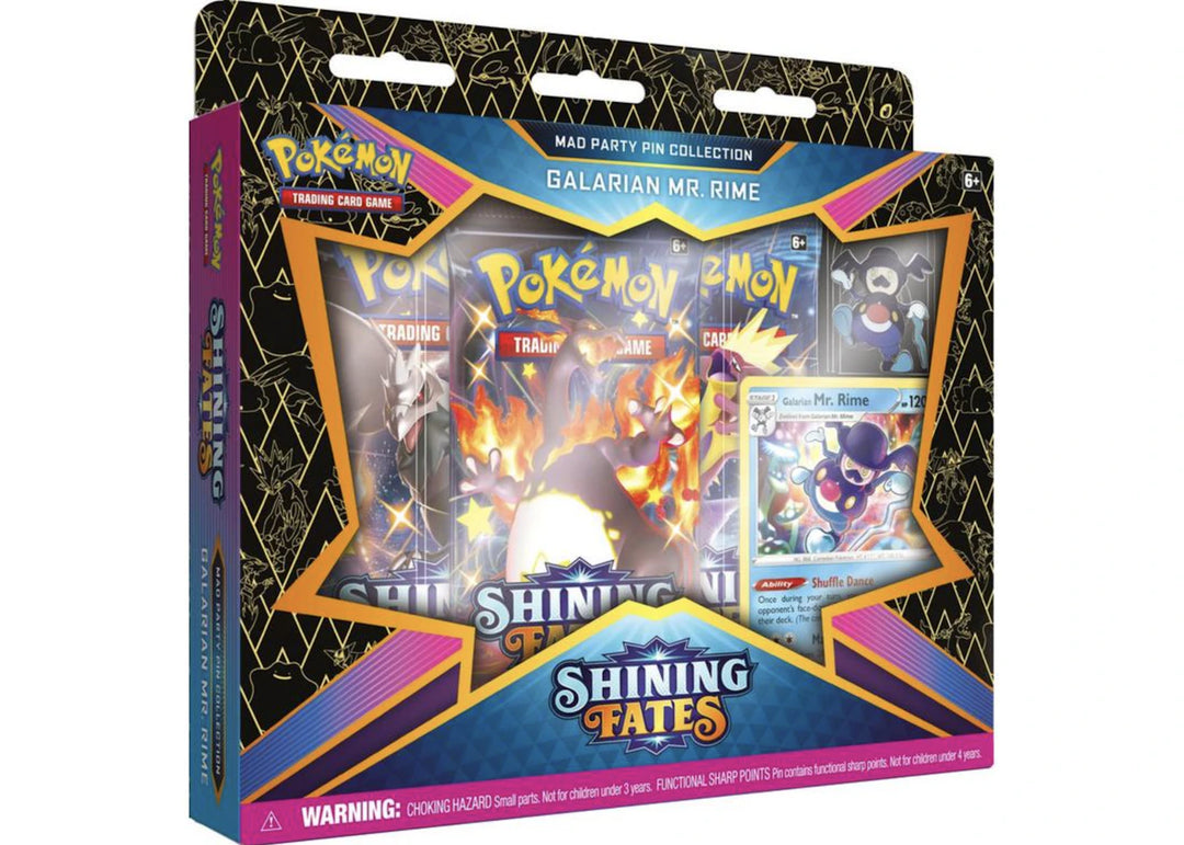 Pokémon TCG Sword &amp; Shield Shining Fates Mad Party Pin Collection Galarian Mr. Rime