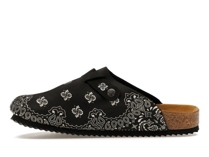 Bravest Studios Suede Paisley Clogs Black