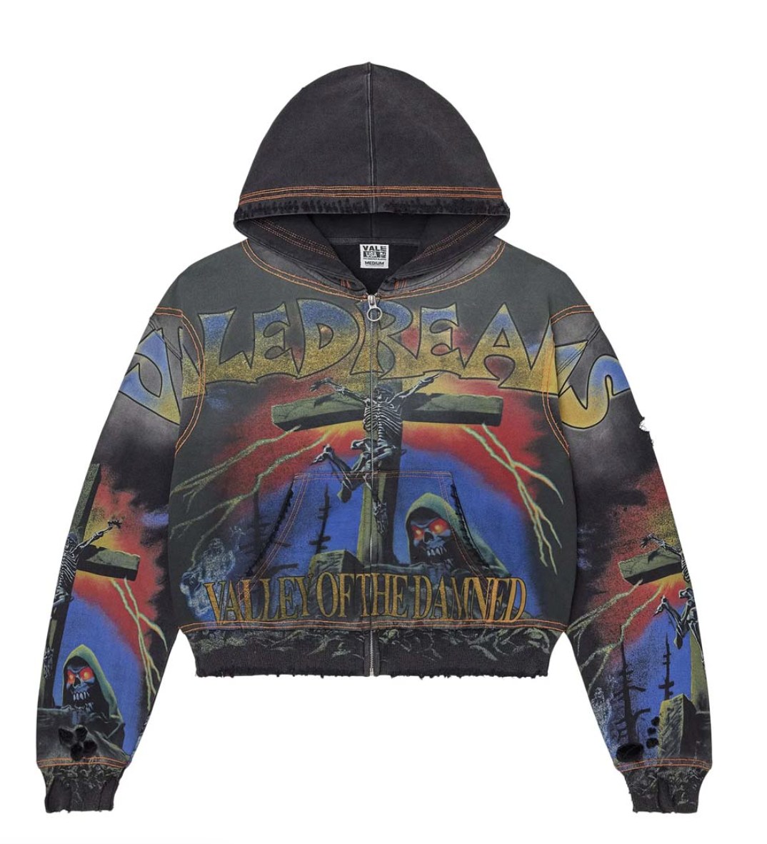 Vale Forever Damned Big Zip Up 'Black'