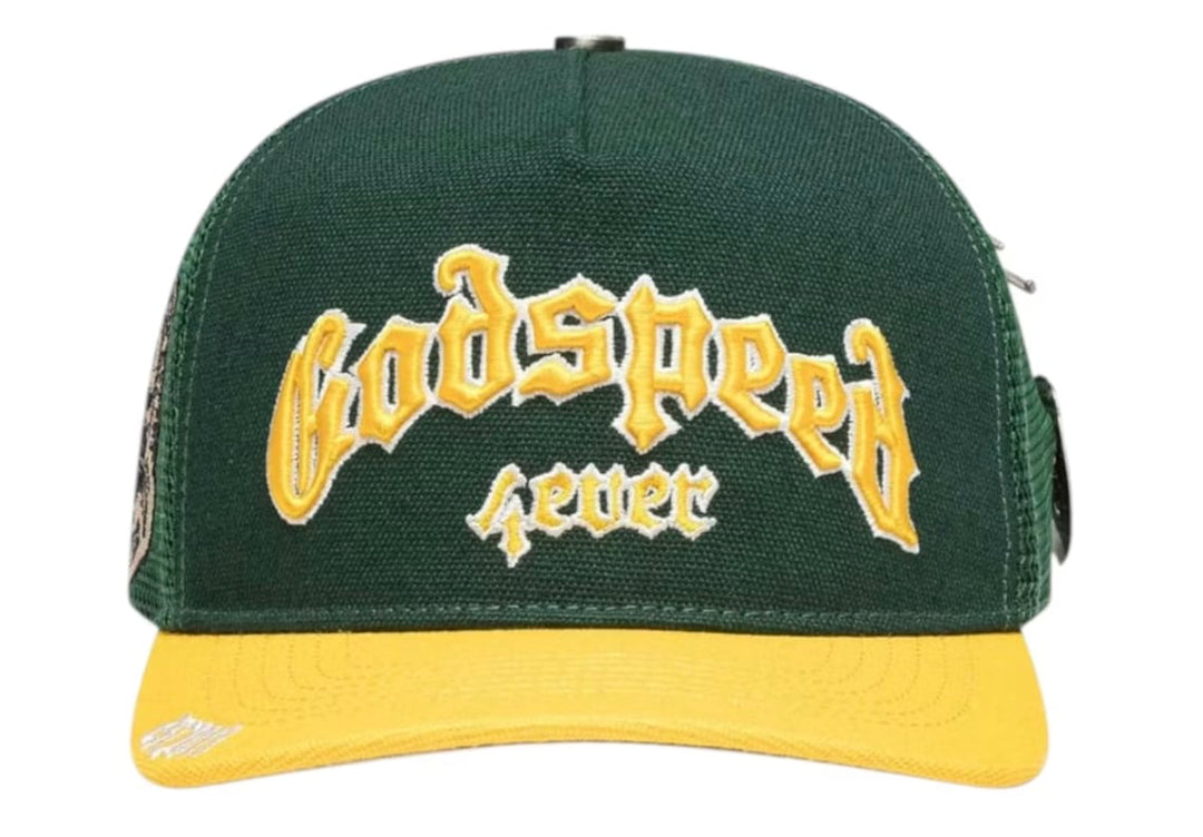 Godspeed GS Forever Trucker Hat Green/Yellow