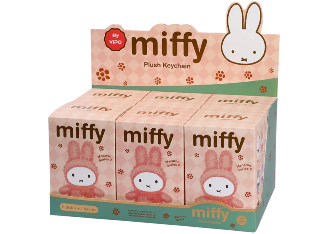 Vipo Miffy Macaron Series 2 Plush Keychain Sealed Case (6 Blind Box)
