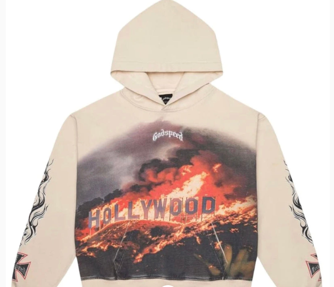 Godspeed Hollywood Inferno Hoodie Bone