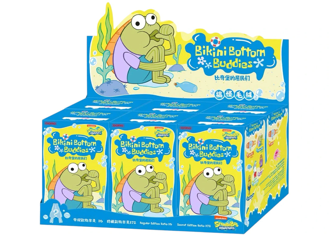 Pop Mart SpongeBob Squarepants Bikini Bottom Buddies Whimsical Plush Sealed Case (6 Blind Box)