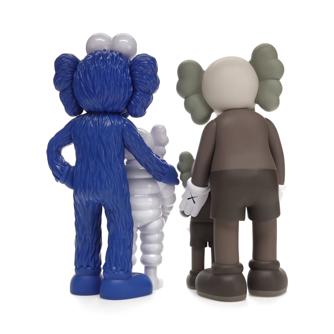 KAWS Family Vinyl Figures Brown/Blue/White
