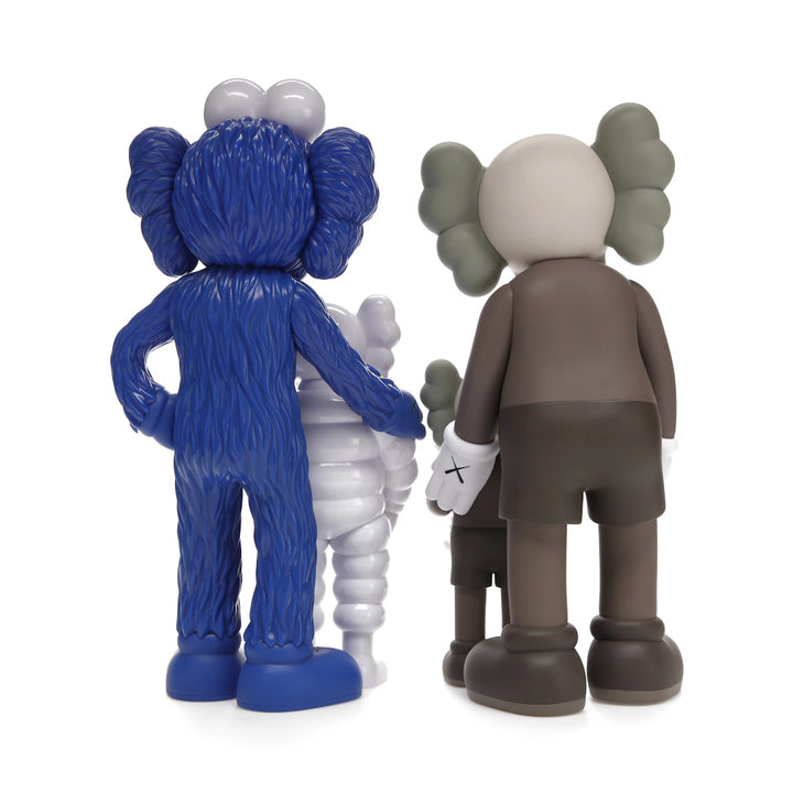 KAWS Family Vinyl Figures Brown/Blue/White