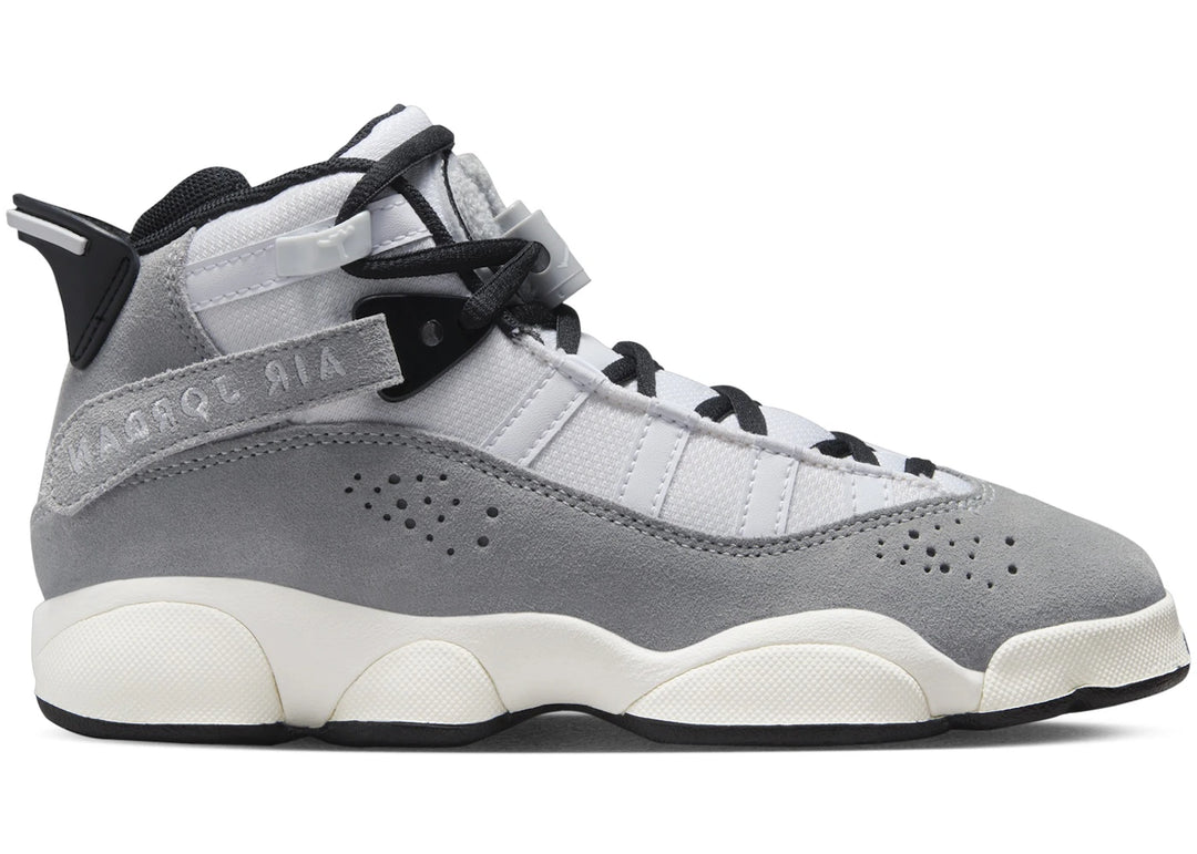 Jordan 6 Rings Light Smoke Grey Black Sail White (GS)