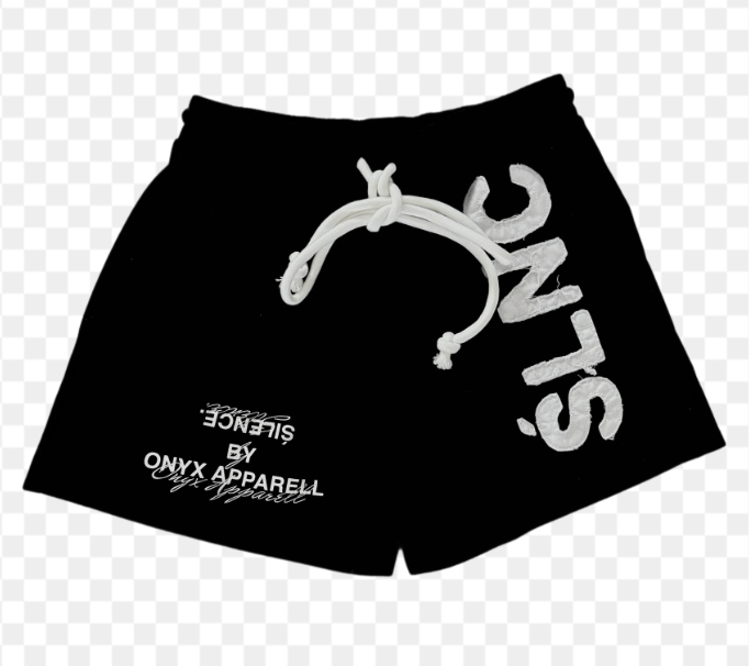 Onyx Distressed Shorts Black