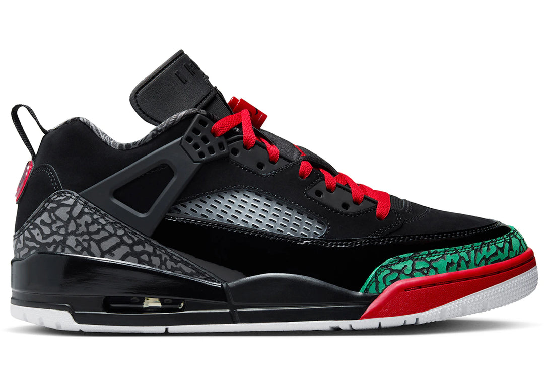 Jordan Spizike Low Black Classic Green White Varsity Red