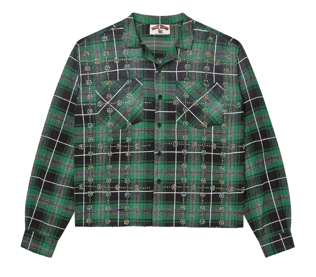 Vale Forever Grinch Gems Flannel 'Green'