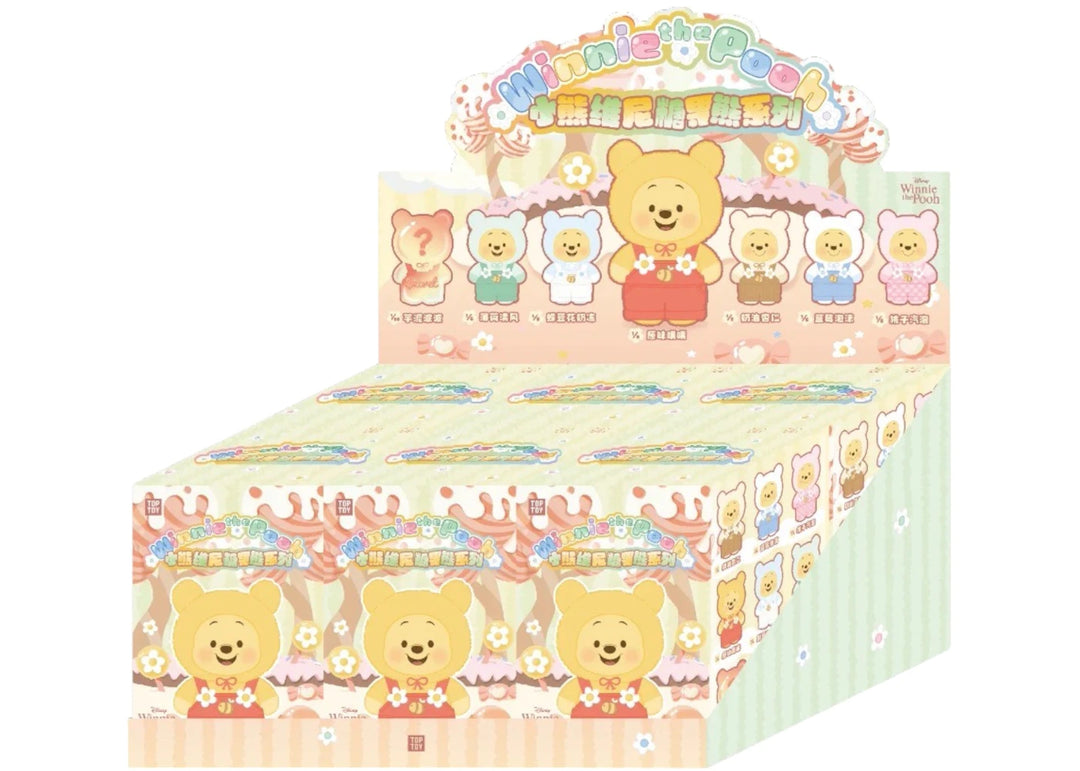 Top Toy Disney Winnie the Pooh Candy Series Vinyl Plush Sealed Case (6 Blind Box)