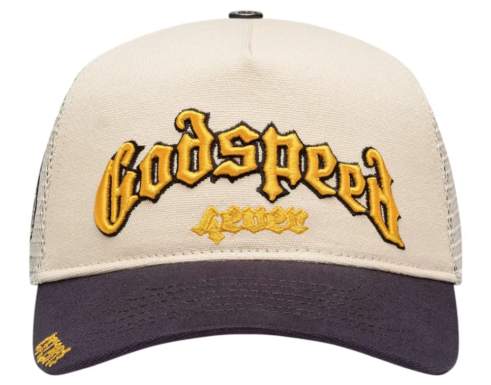 Godspeed GS Forever Trucker Hat Bone/Yellow/Navy
