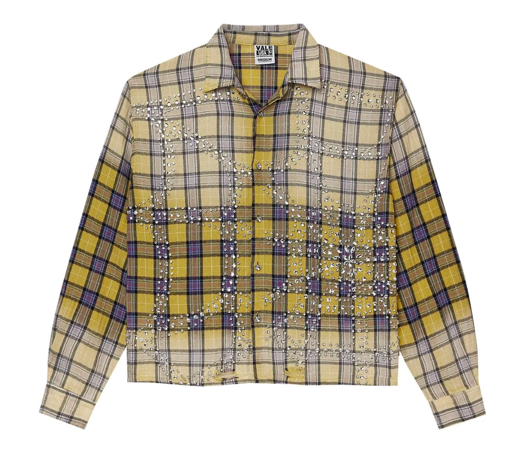 Vale Forever Lemonhead Flannel 'Yellow/Blue'