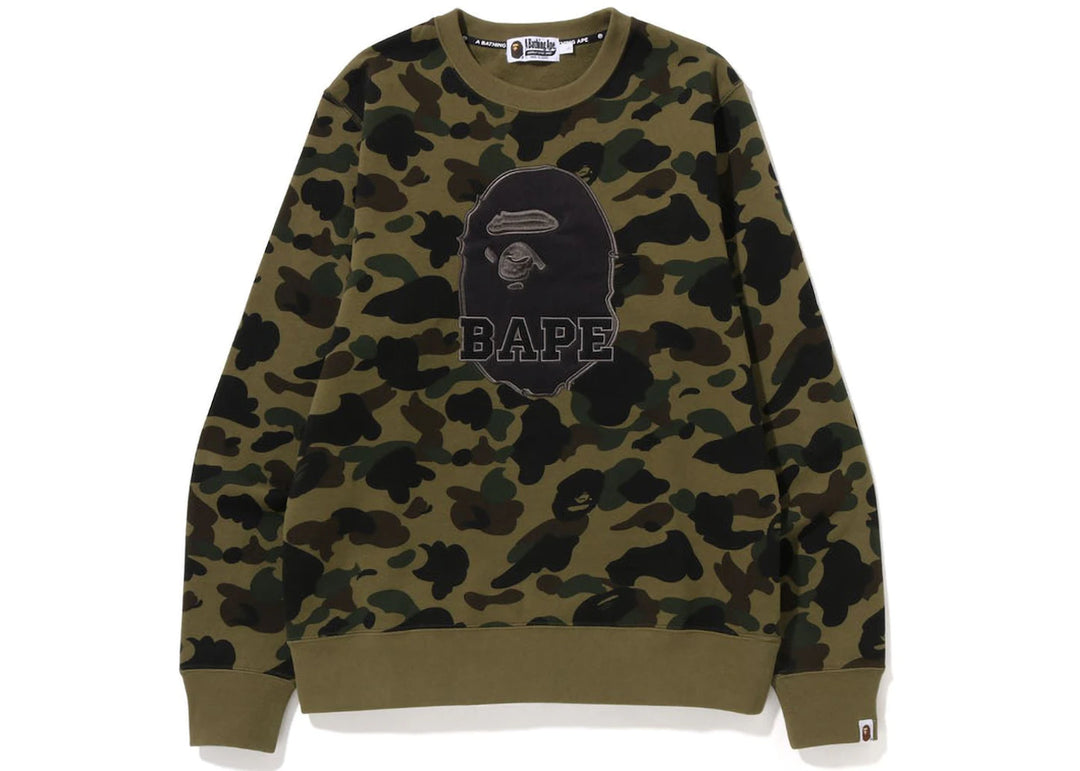 BAPE 1St Camo Bape Crewneck Sweatshirt (FW22) Green